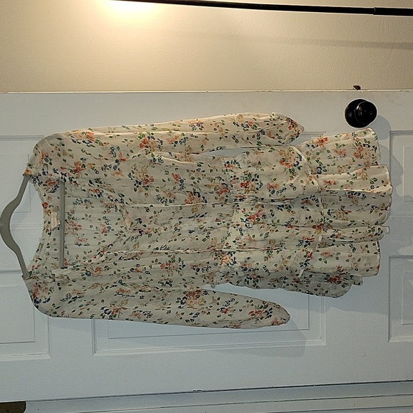 Loveshackfancy popover mini dress floral confetti Medium - Picture 2 of 14